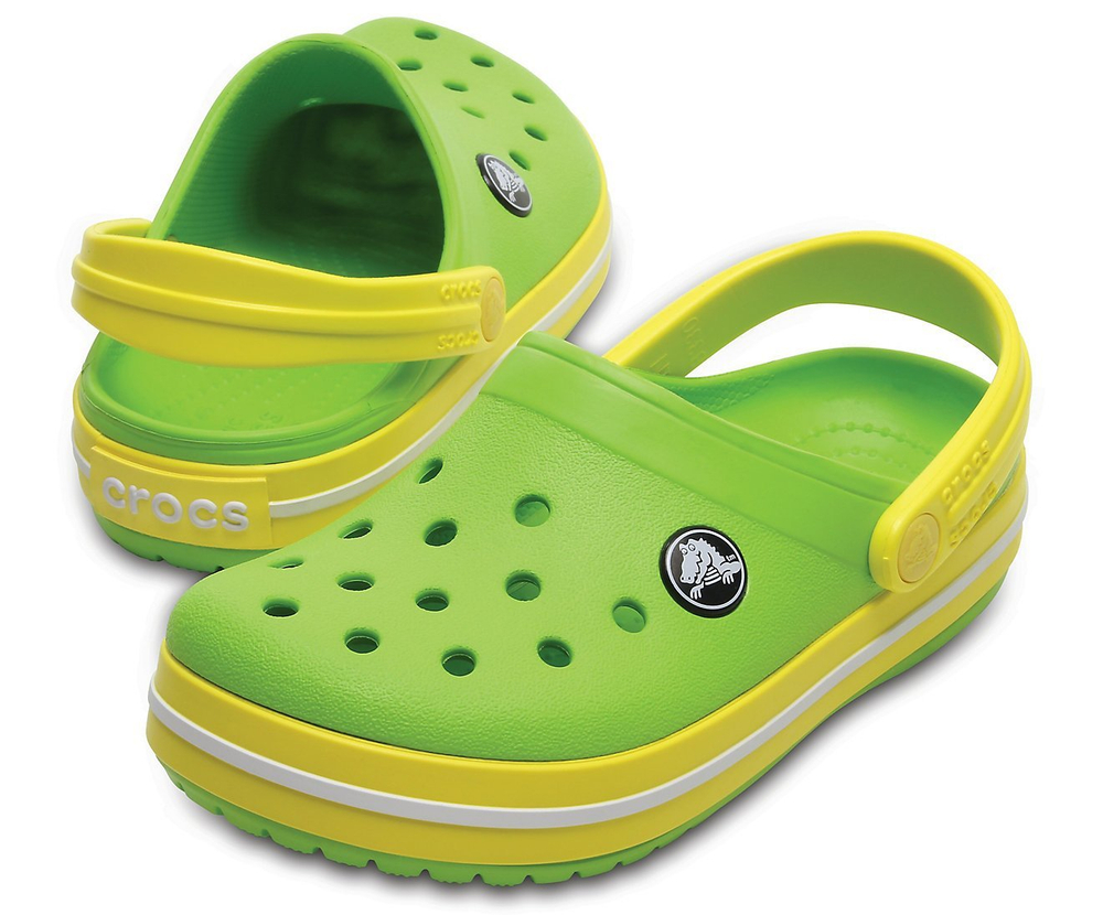 Детские сабо Crocs Crocband Volt Green Lemon