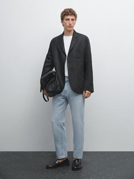Massimo Dutti Джинсы Slim Fit, светло-голубой