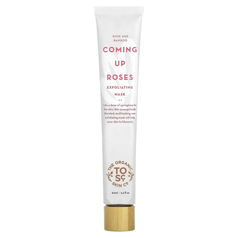 The Organic Skin Co., Coming Up Roses, отшелушивающая косметическая маска с розой и бамбуком, 60 мл (2 жидк. унц.)