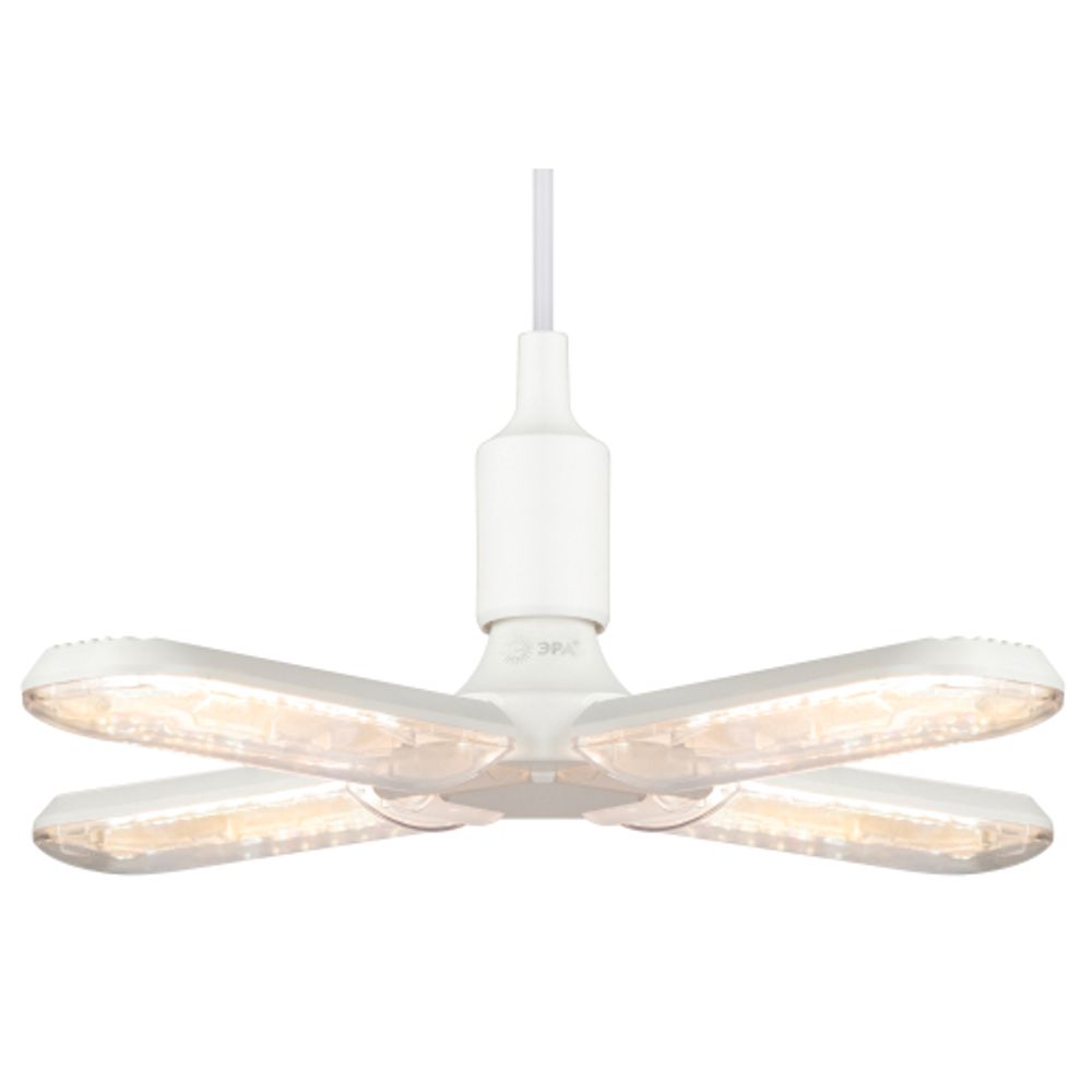 Фитолампа для растений светодиодная ЭРА FITO-36W-Rа90-E27-FOLD 4-х лепестковая полного спектра 36 Вт Е27