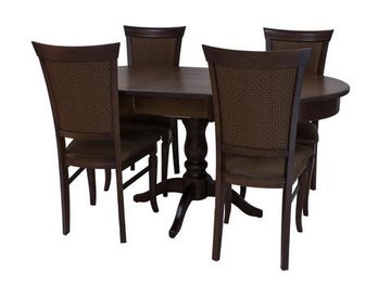 Обеденная группа Leset стол Вермонт 2Р и стулья Монтана орех шоколадный