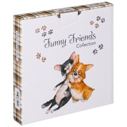 НАБОР ТАРЕЛОК ЗАКУСОЧНЫХ LEFARD "ЛУЧШИЕ ДРУЗЬЯ" 2 ШТ. 20,5 СМ (КОР=36ШТ.)