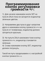 Пульт ДУ для телевизора ZALA GDL-62-ZTE030 IP-TV ic BLACK PDUHOB2081