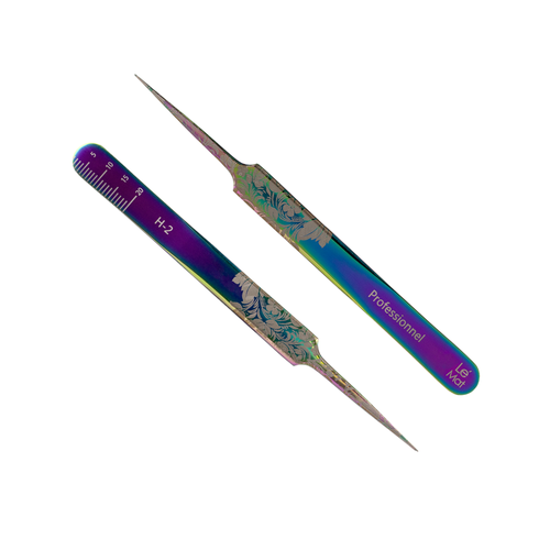 Пинцет профессиональный Le Maitre "Professionnel" Laser "Mirage Folk" H-2