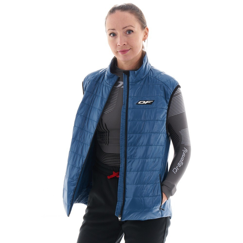ЖИЛЕТ УТЕПЛЕННЫЙ DRAGONFLY VEST 100 BLACK 2023