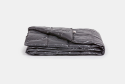 Плед дорожный пуховый 140х200 German Grass Travel Plaid Graphite серый