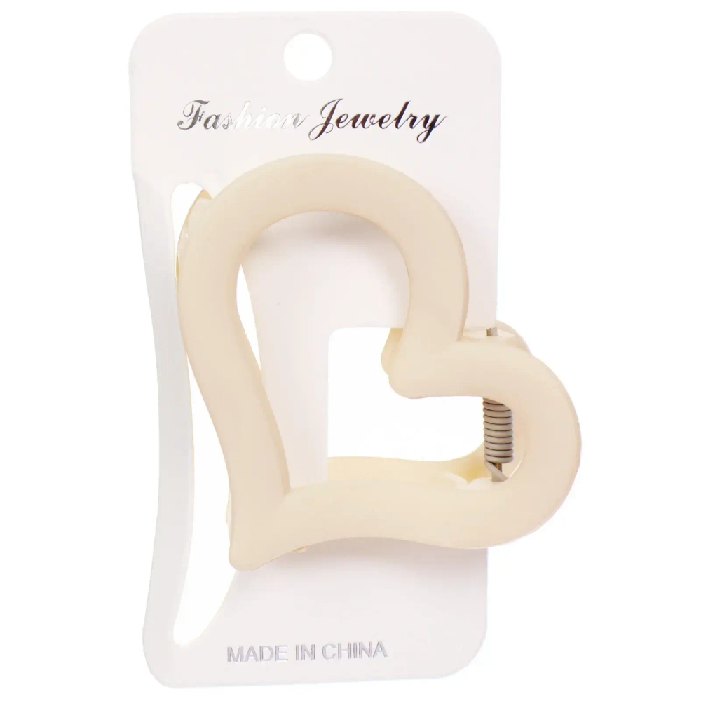 Заколка - краб для волос на блистере «FARSA», шесть цветов в ассортименте, 6см