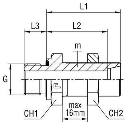 Штуцер FDE DL42 BSP 1.1/2" (корпус) CAST