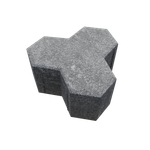 Тротуарная плитка ВАН, форма Трилистник, h=100мм