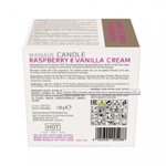 Массажные свечка с ароматом Малина & Ванильный крем от Shiatsu 130 гр.