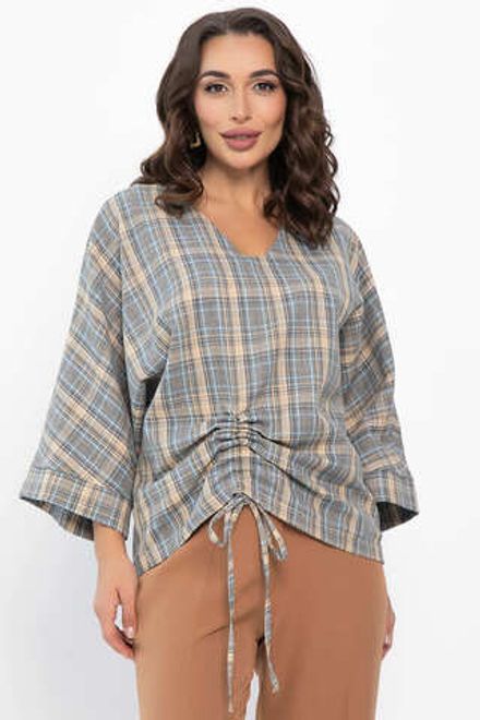 Блуза Ватсон (серо-бежевая) Б14150-12М LT Collection