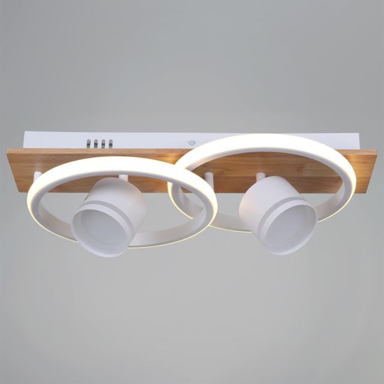 29560-0.3-2+2 WH+WOOD светильник потолочный