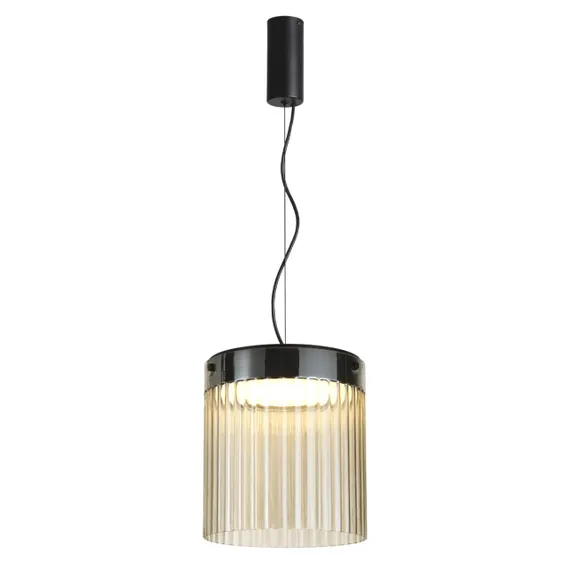 5047/20L L-VISION ODL24 000 черный/светл.янтарный/металл/стекло Подвес LED 20W 4000К 2238Лм PILLARI