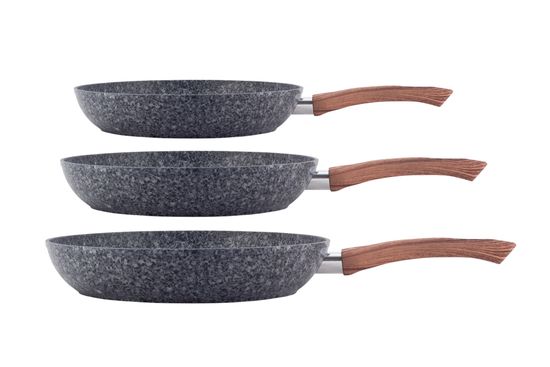 Набор сковород 20 см, 24 см, 28 см. Kamille KM 4169 с гранитным покрытием