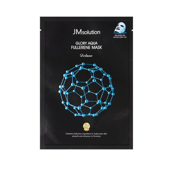 JMSolution Glory Aqua Fullerene Mask - Антиоксидантная маска с фуллереном и пептидами