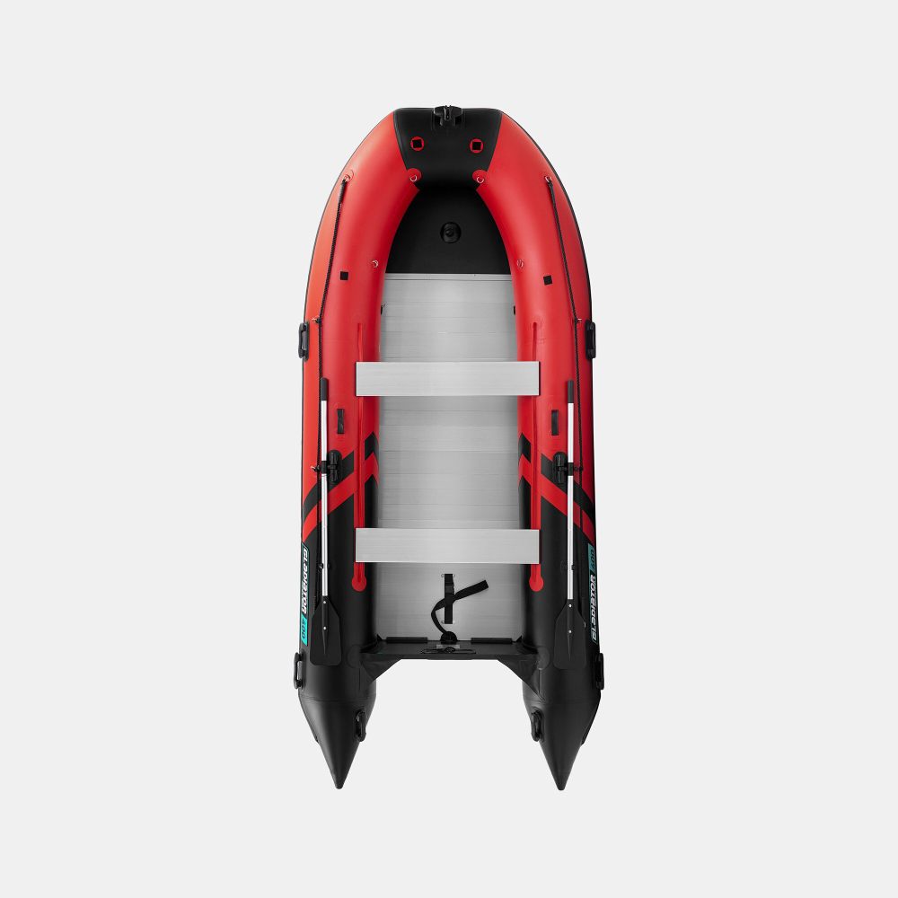 Надувная лодка GLADIATOR C400AL красно-черный