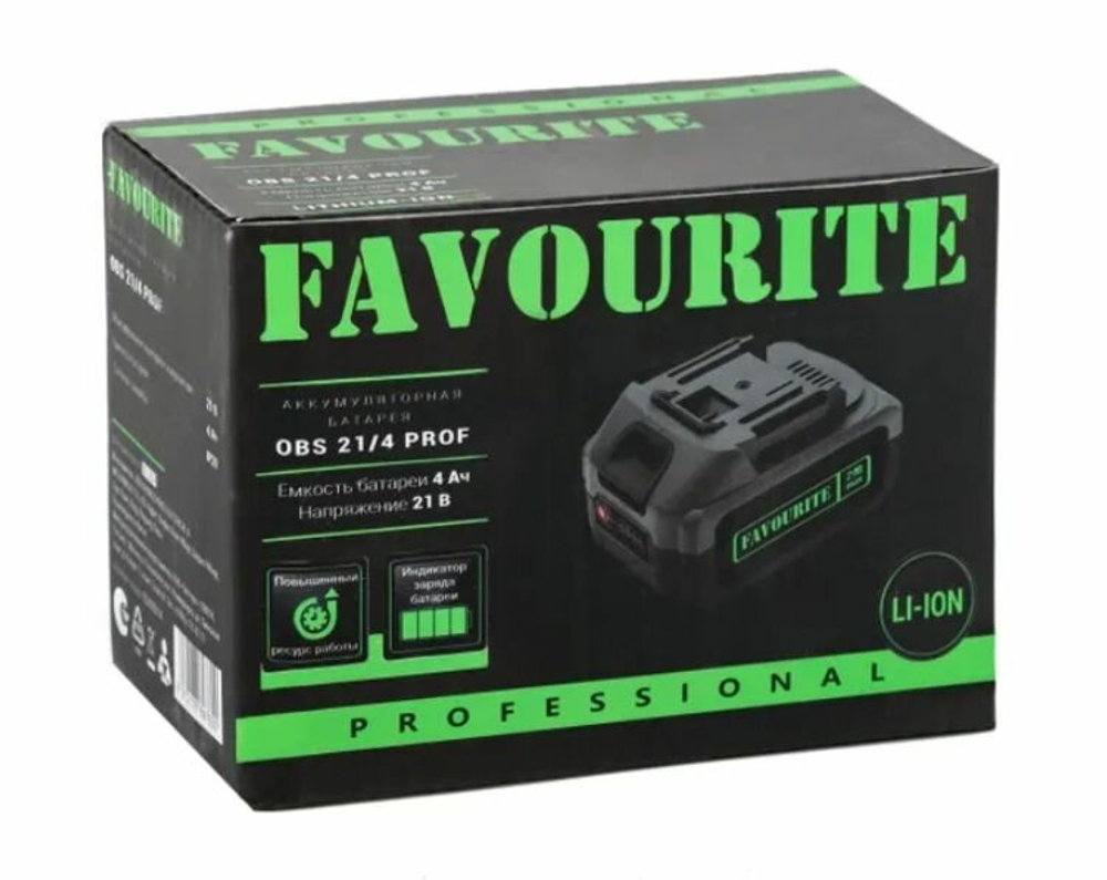 Аккумулятор FAVOURITE One battery system OBS 21/4 PROF, Li-Ion, 21V, 4Ah
