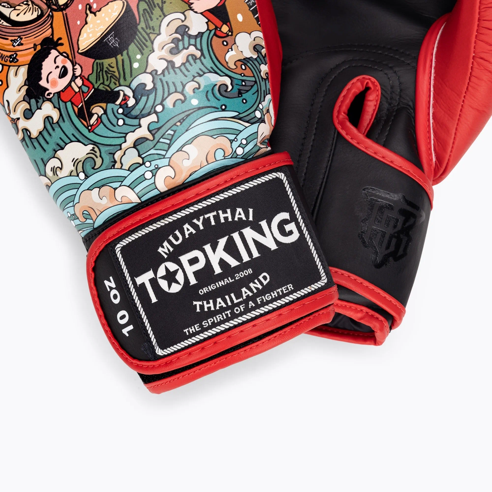 Боксёрские перчатки Top King Boxing Culture black/red TKBGCT-SL-2C3