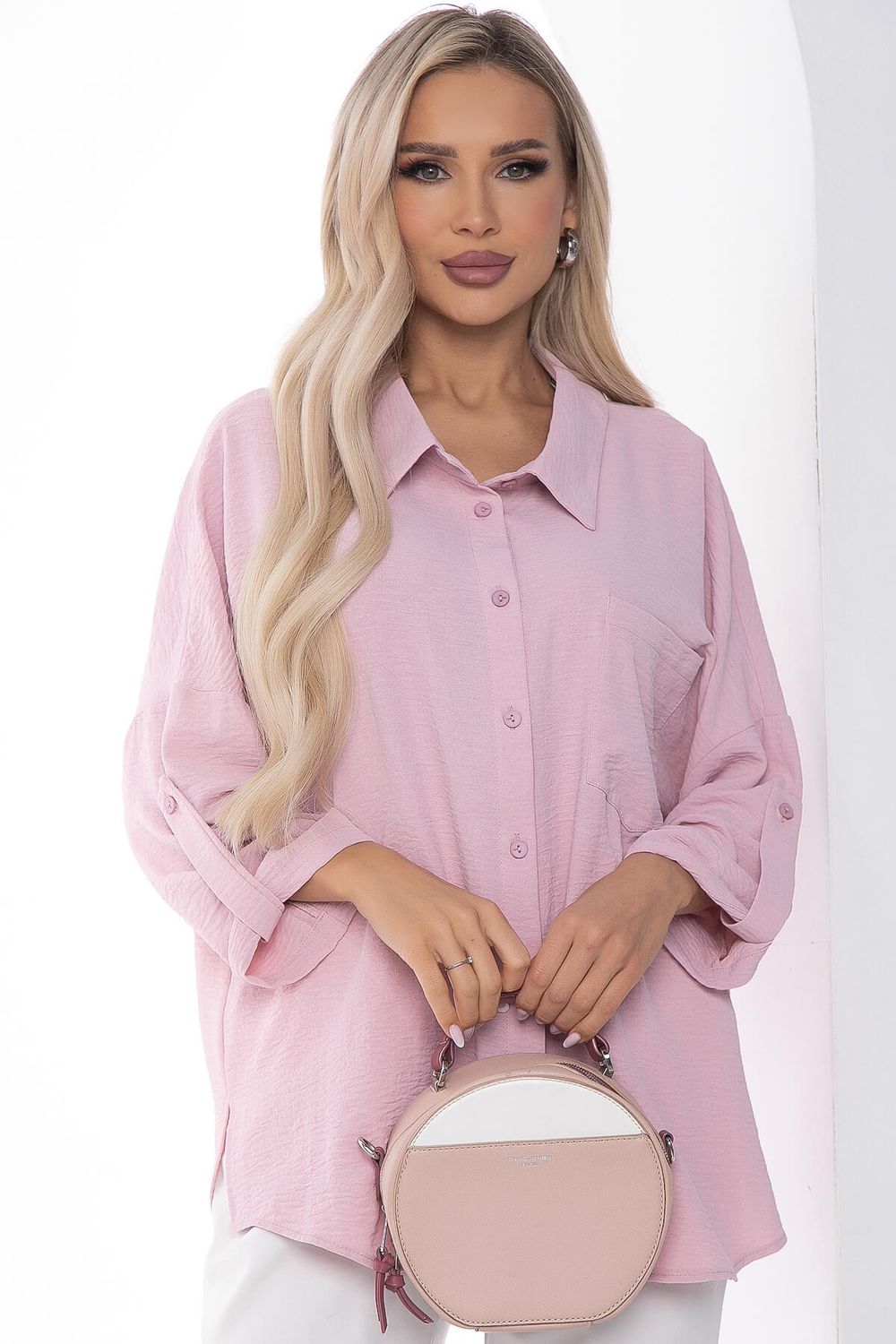 Рубашка Лето (розовая) Б10046 LT Collection