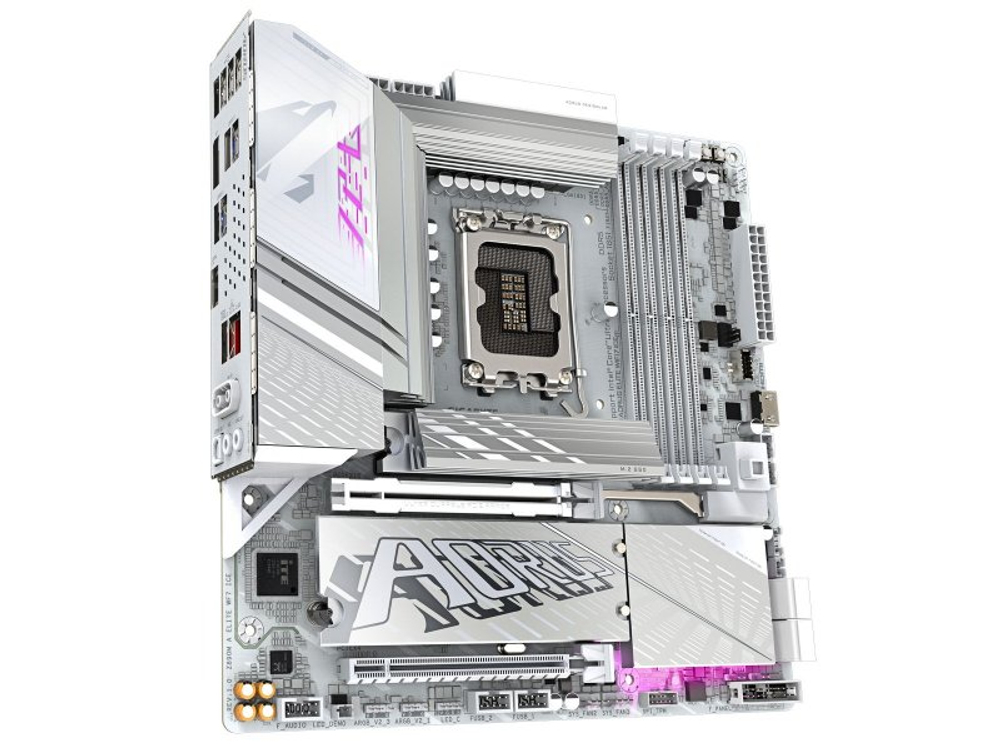 Материнская плата Gigabyte Z890m Aorus Elite Wf7 Ice, Socket LGA 1851, Intel Z890, mATX, RTL