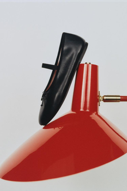 ZARA КЛАССИЧЕСКИЕ БАЛЕТКИ, ЧЕРНЫЙ