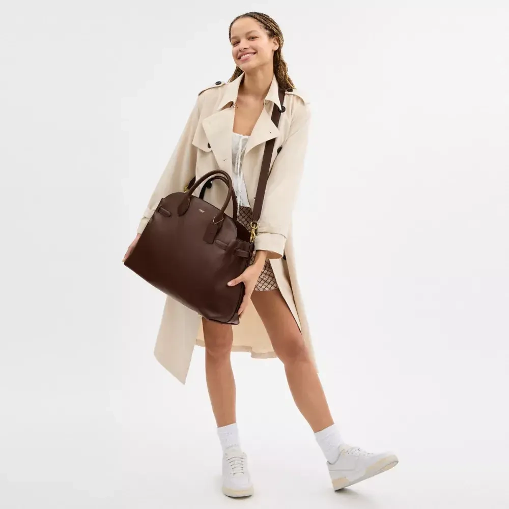 COACH СУМКА EMPIRE 48, ТЕМНО-КОРИЧНЕВЫЙ