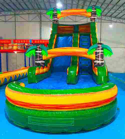 Водная горка с бассейном «Тропический вызов» 9,6×3,3×5,4 м