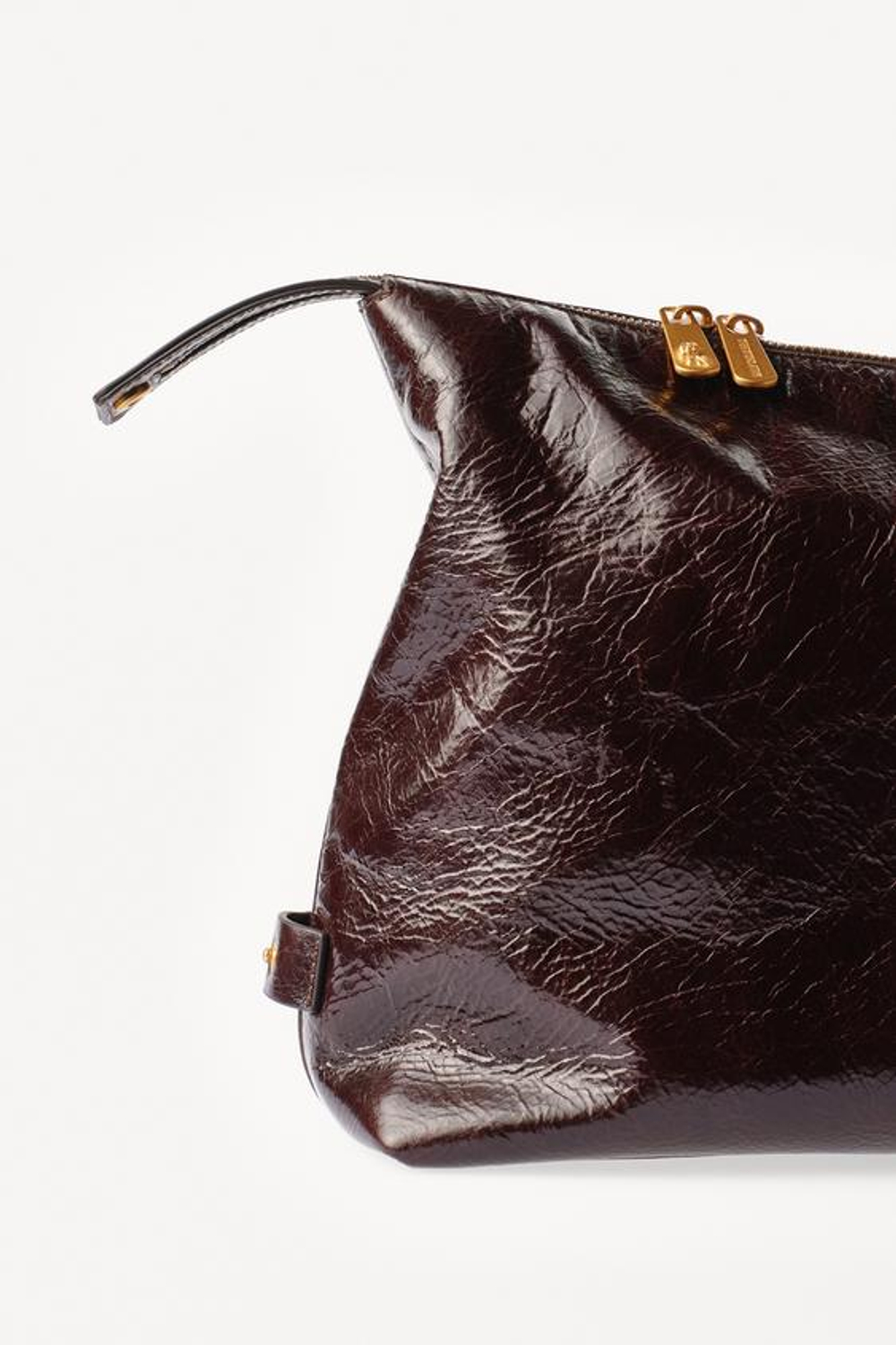 ZARA X WILLY CHAVARRIA КОЖАНЫЙ КЛАТЧ XXL, КОРИЧНЕВЫЙ