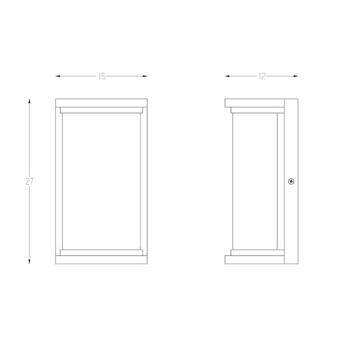 Уличный настенный светодиодный светильник Arte Lamp Atlantis A2313AL-1BK