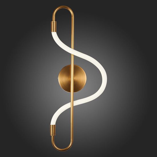 SL6102.301.10 Светильник настенный ST-Luce Латунь/Белый LED 1*10W 4000K SAGRATO