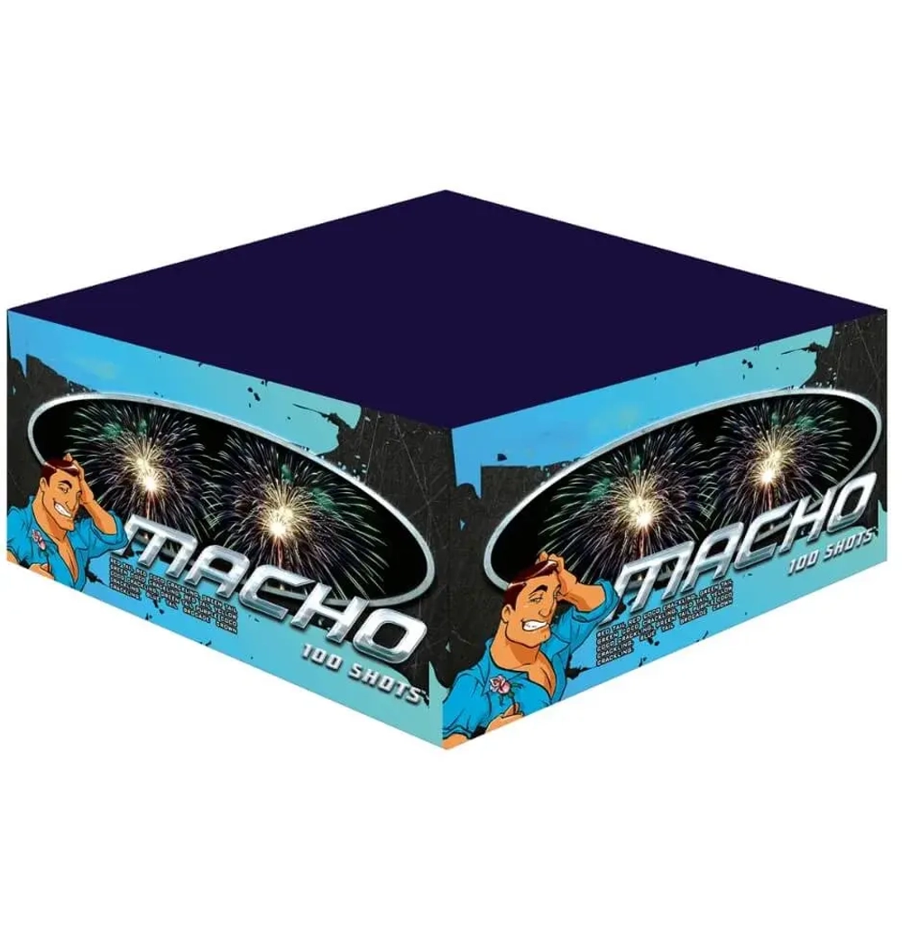 Батарея салютов Macho (P7703) от Magictime, 100 выстрелов, 25 мм