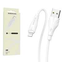 Кабель USB - Lightning BOROFONE BX18 (белый) 2м