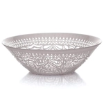 Салатник стеклянный 16см «Бохо» бежевый 10533SLBD44