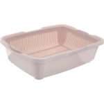 Туалет для кошек с сеткой пепельно-розовый