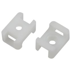 Площадка монтажная ЭРА NO-225-313 22х16 мм белая М4 под хомуты шириной до 10 мм 10 шт