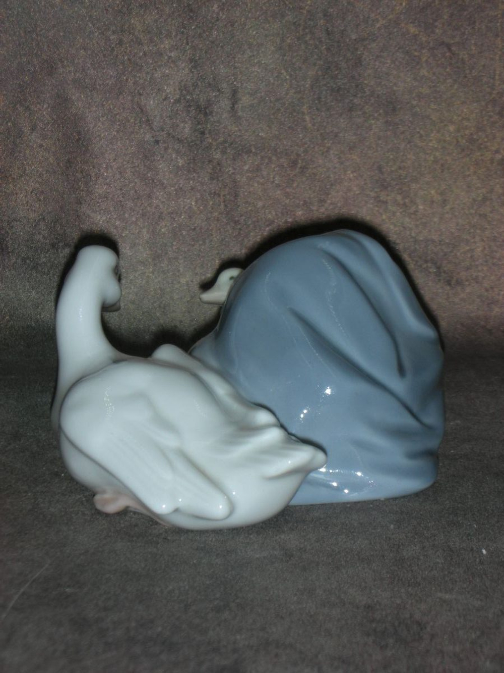 Статуэтка. Фарфор. Птица Утка с утятами. Lladro. Испания