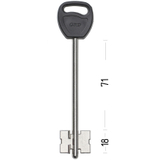 Заготовка сувальдного ключа 12740 GRD10DP