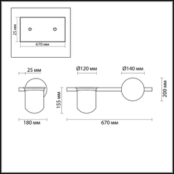 Бра Odeon Light 4682/1WA