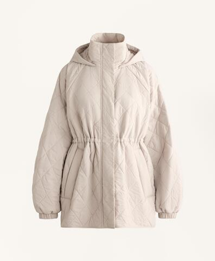 Oysho Длинная стеганая куртка FELLEX® с AEROGEL, норка