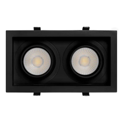 Светильник MS-VORTEX-BUILT-S250x140-2x30W Warm3000 (BK-BK, 50 deg, 230V) (Arlight, IP20 Металл, 5 лет) 058448