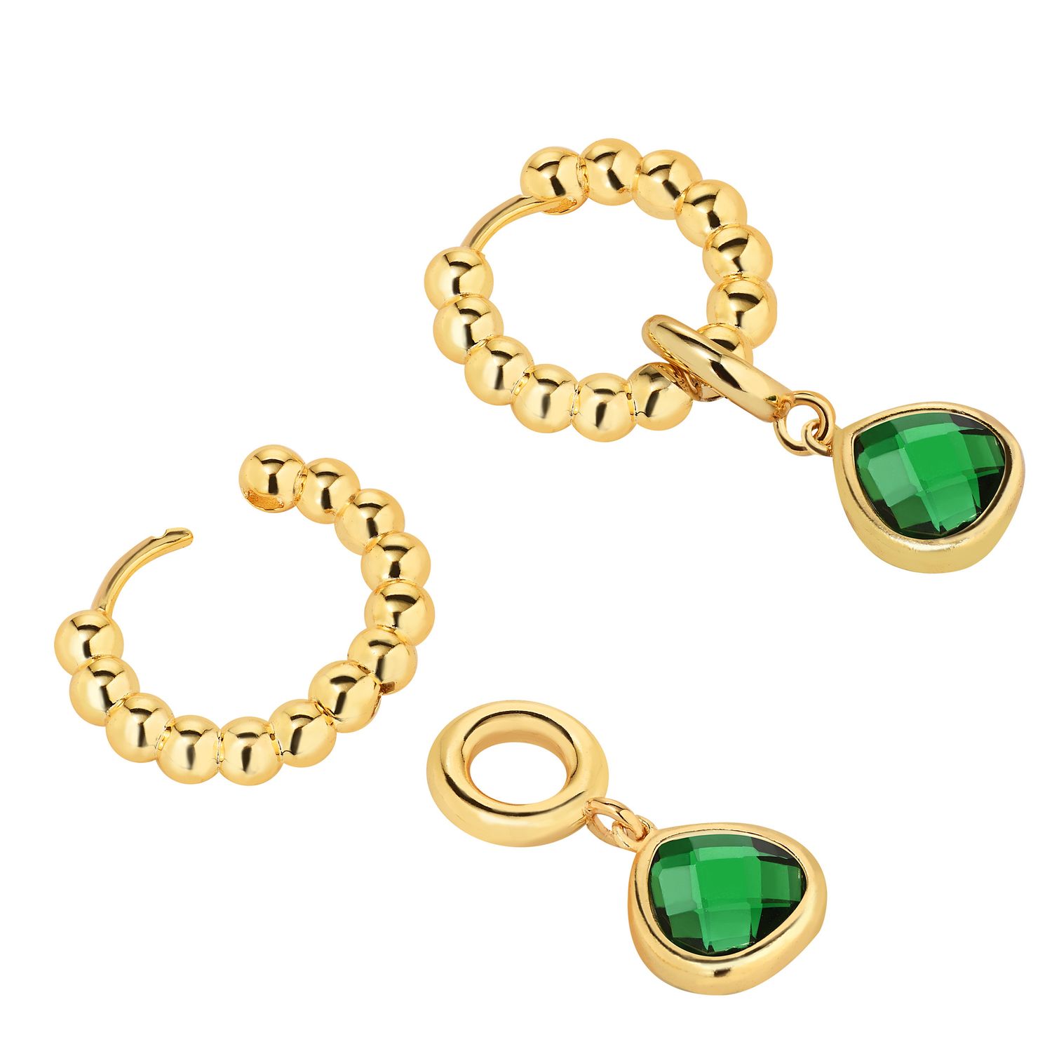 Серьги Green Drops Earrings