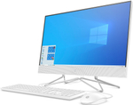 Моноблок HP 24-df0031ur. Конфигурация: Intel Pentium Silver J5040 2 ГГц/4 ГБ/128 ГБ SSD/Intel UHD Graphics 605/Free DOS/23.8"/1920х1080