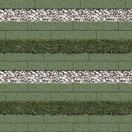Тротуарная плитка ГАЗОННАЯ РЕШЕТКА - Гранит Зеленый