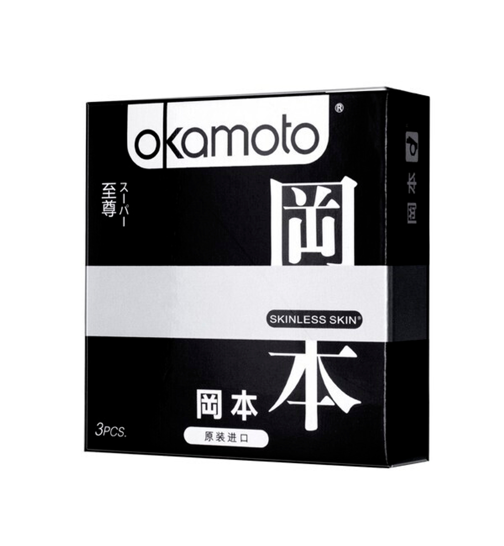 Презервативы OKAMOTO Skinless Skin Super (3 шт) (Цвет: прозрачный)