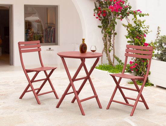 Стол пластиковый складной Helen Folding Table Ø60