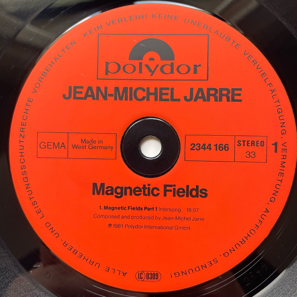 Винтажная виниловая пластинка LP Jean Michel Jarre Magnetic Fields (Германия 1981)