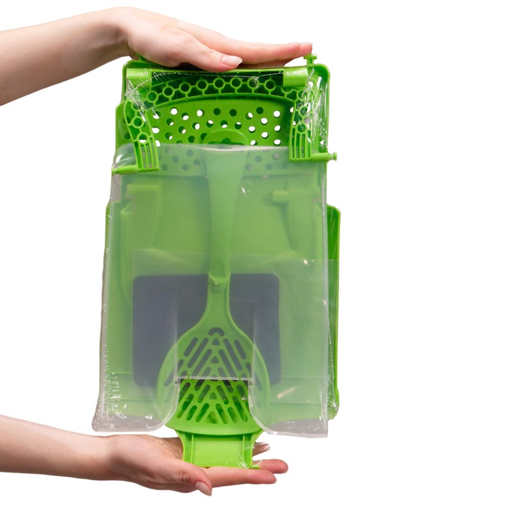 Био-туалет MPS NETTA 54х39х40h см с совком, салатовый