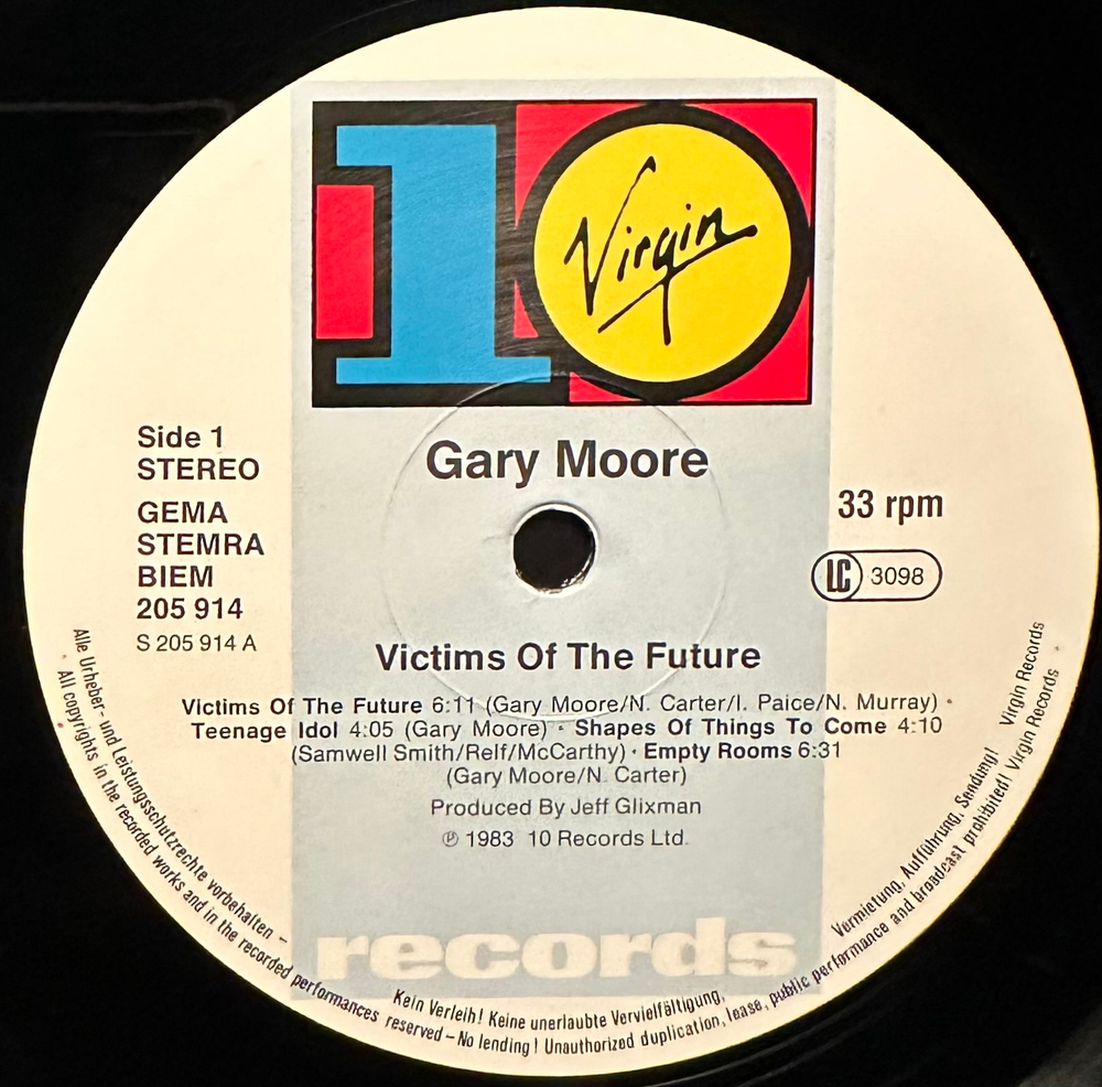 Gary Moore - Victims Of The Future (Германия 1984г.)