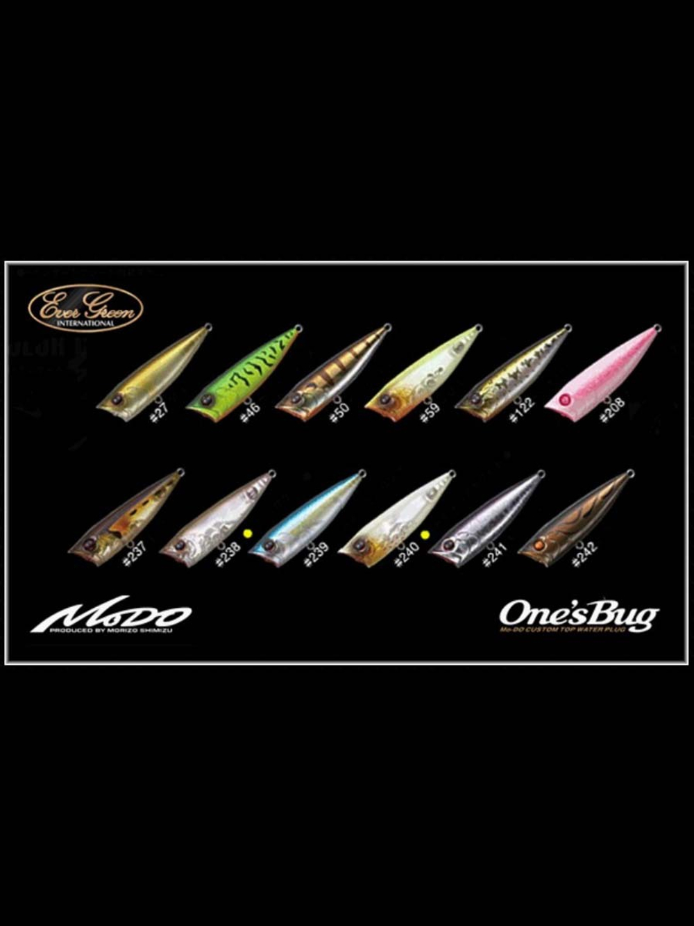 Воблер для рыбалки EverGreen One's Bug #244, 9,8г, 6,8см, Плавающий