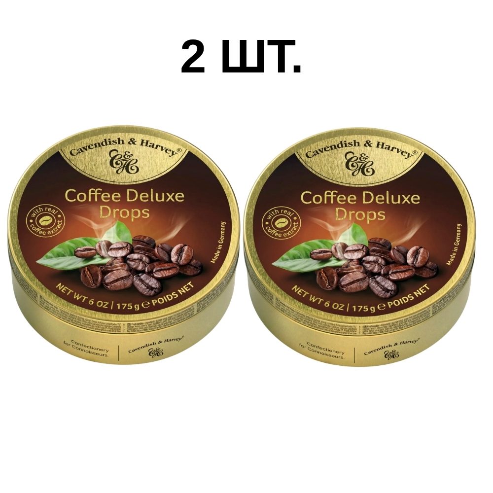 Cavendish & Harvey Сахар с кофейным ароматом, кофейный сахар для гурманов, неповторимое сочетание вкусов, 175 г, 2 шт. - Cavendish & Harvey